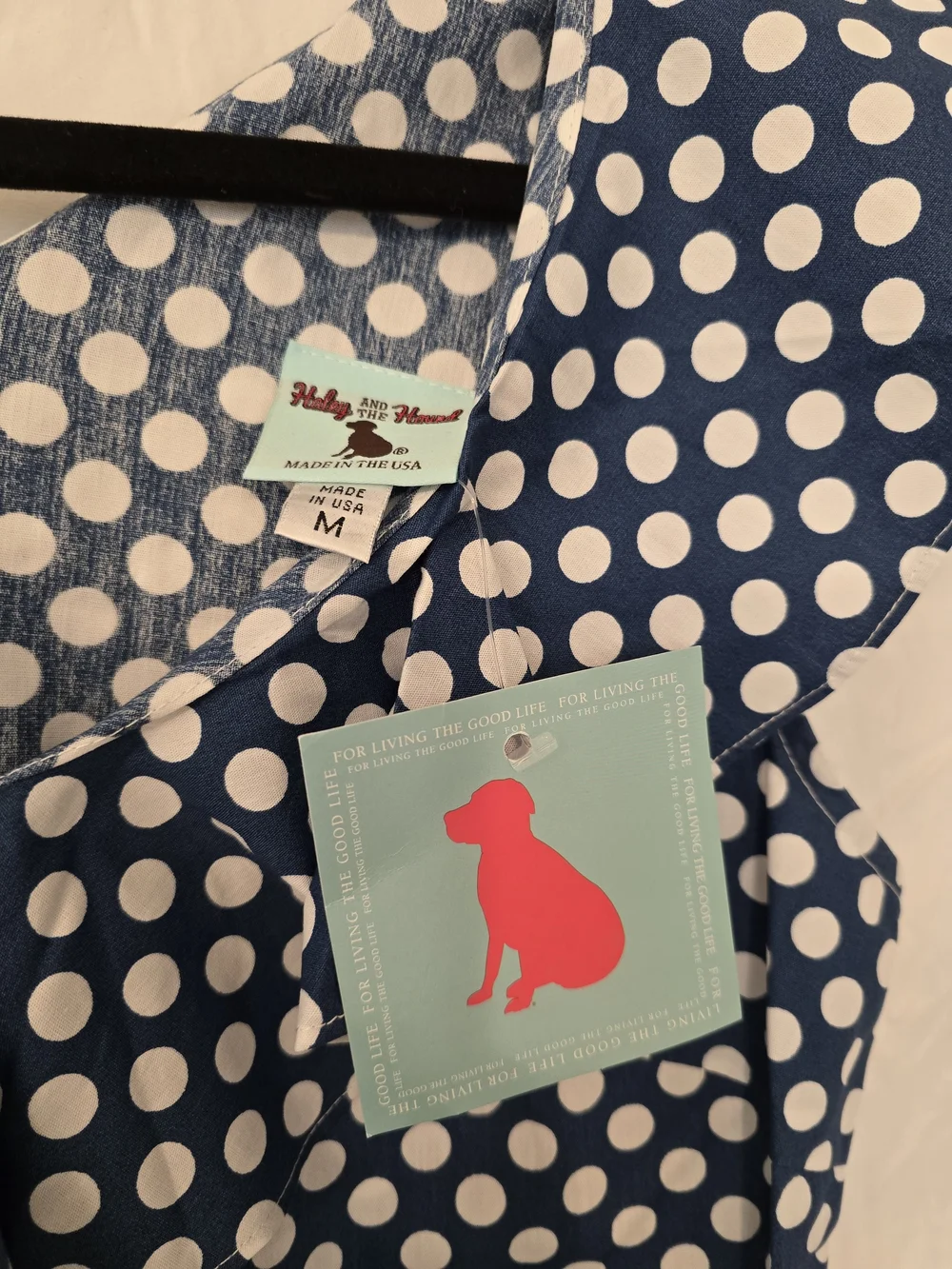 Navy Polka Dot Ruffle V-Neck Tank